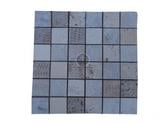  Travertin Mixte Mosaïque sur Filet 30,5 x 30,5 cm