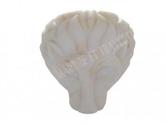  Marbre Blanc Afyon Tête de Lion Sculpture 40 x 50 cm