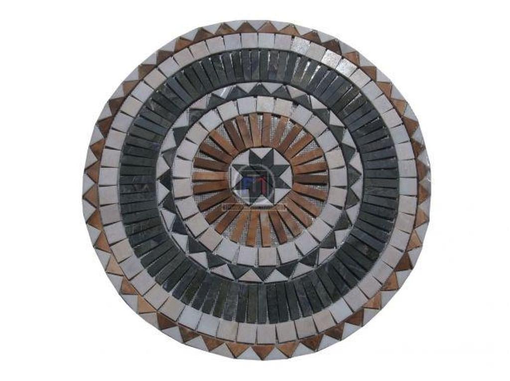 Décoration - art Var Forcalqueiret - 83136 - Photos Vivastreet Marbre Mixte Rosaces Rond 100 cm Diamètre