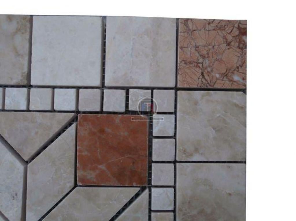 Décoration - art Var Forcalqueiret - 83136 - Photos Vivastreet Marbre Beige - Rouge Petit Rosaces 30,5x30,5 cm