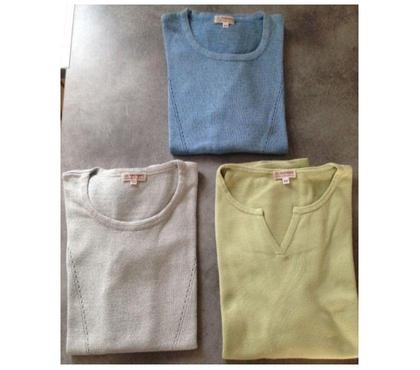 Vêtements Meaux Seine-et-Marne - Photos Vivastreet Lot de 3 PULLS manches courtes marque 