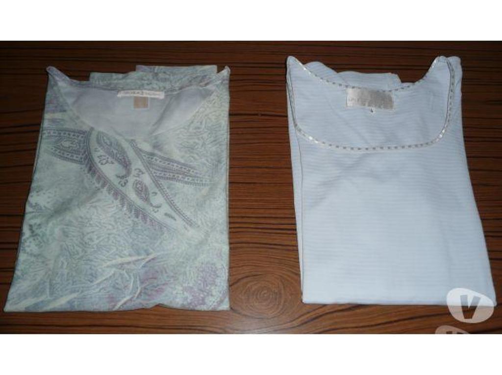 Vêtements occasion Seine-et-Marne Meaux - 77100 - Photos Vivastreet Lot de 2 T-SHIRTS femme taille 46 "UN JOUR AILLEURS"
