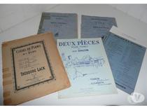 LOT de PARTITIONS pour piano