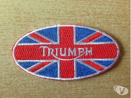 Pièces moto Carnon Hérault - Photos Vivastreet Ecusson brodé patch triumph motorcycle 7,5x4 cm