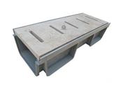 Travertin Grille Caniveau Antique + PVC Modèle Rainure 19 cm