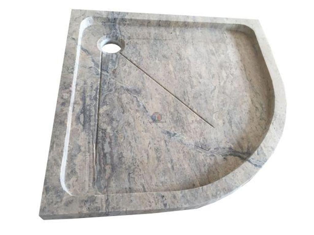 Décoration - art Var Forcalqueiret - 83136 - Photos Vivastreet Travertin Gris Silver Bac A Douche Angle 80 x 80 cm