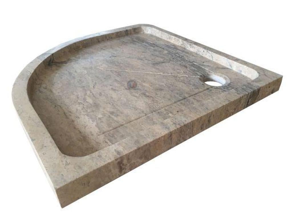 Décoration - art Var Forcalqueiret - 83136 - Photos Vivastreet Travertin Gris Silver Bac A Douche Angle 80 x 80 cm