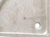 Travertin Classique Classique Bac A Douche Angle 80 x 80 cm