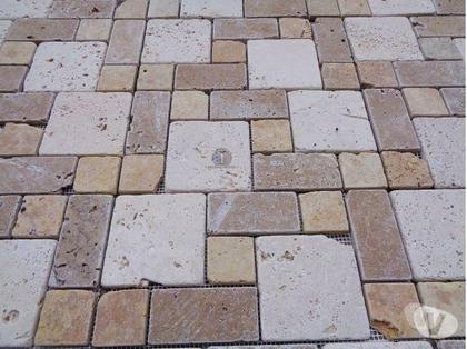Bricolage - Jardin - Outillage Forcalqueiret Var - Photos Vivastreet Travertin Mixte Mosaïque sur filet 30,5 x 30,5 cm