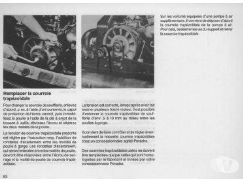 Pièces et services auto Ardèche Bourg St Andeol - 07700 - Photos Vivastreet Manuel d'atelier Porsche 911 Carrera - 3.2 litres- 1984-1989 - FR.