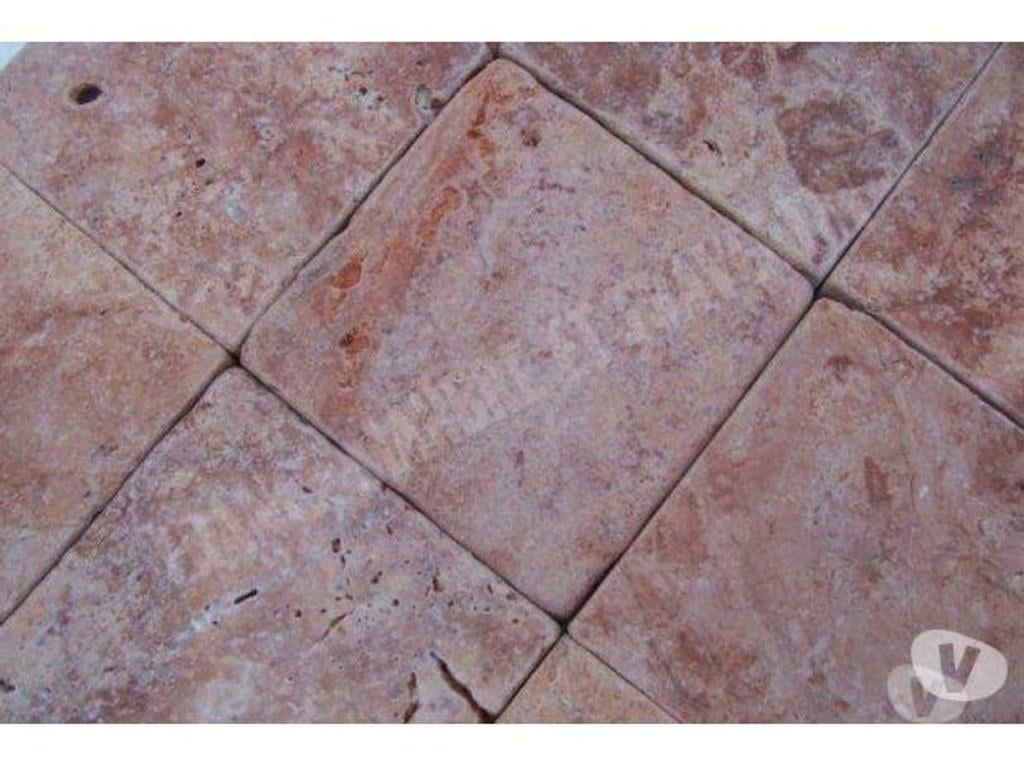 Décoration - art Var Forcalqueiret - 83136 - Photos Vivastreet Travertin Rose Rouge 15 x 15 cm Pavée