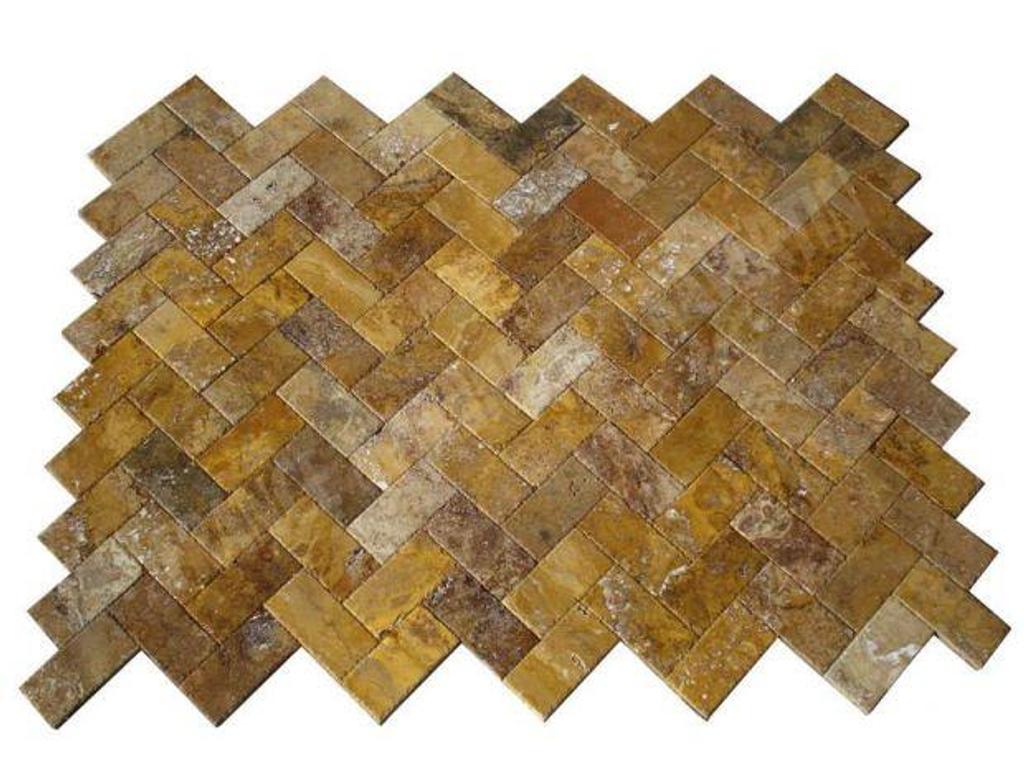 Décoration - art Var Forcalqueiret - 83136 - Photos Vivastreet Travertin Jaune Or Pavé 15 x 30,5 cm