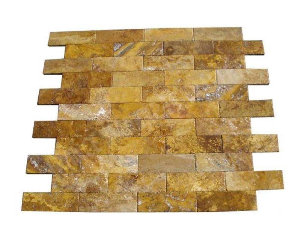 Décoration - art Var Forcalqueiret - 83136 - Photos Vivastreet Travertin Jaune Or Pavé 15 x 45 cm