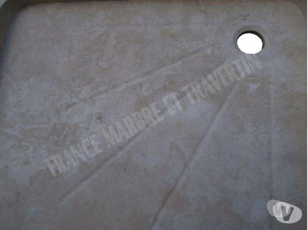 Décoration - art Var Forcalqueiret - 83136 - Photos Vivastreet Travertin Classique Beige Bacs A Douche 90 x 90 cm