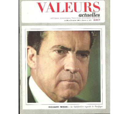 Livres occasion Montauban Tarn-et-Garonne - Photos Vivastreet VALEURS ACTUELLES N° 1677 du 20 janvier 1969 - Richard NIXON
