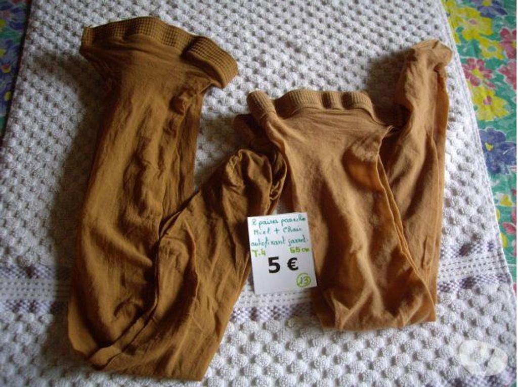 Vêtements occasion Bas-Rhin Bouxwiller - 67330 - Photos Vivastreet Paires de BAS AUTOFIXANTS à JARRETIÈRE T4 + T6