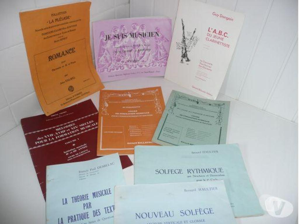 Instruments de musique Seine-et-Marne Meaux - 77100 - Photos Vivastreet Lot de PARTITIONS musique SOLFEGE et CLARINETTE