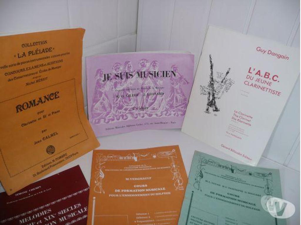 Instruments de musique Seine-et-Marne Meaux - 77100 - Photos Vivastreet Lot de PARTITIONS musique SOLFEGE et CLARINETTE