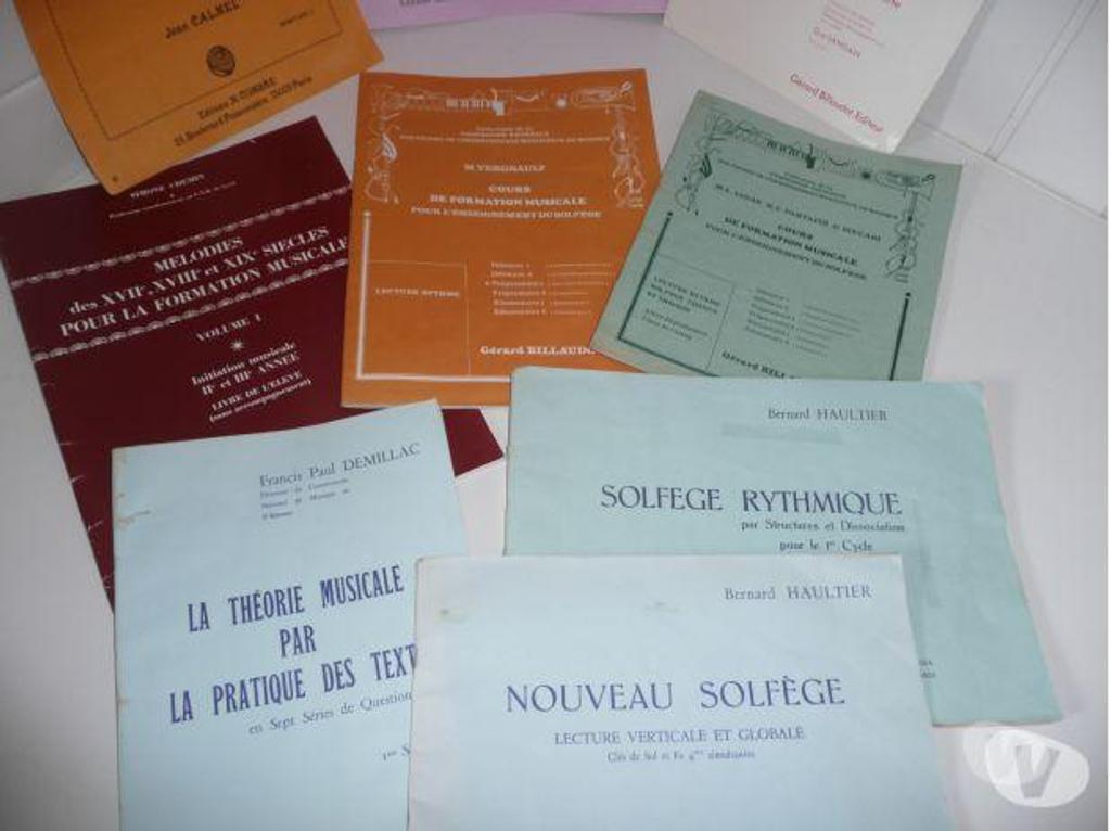 Instruments de musique Seine-et-Marne Meaux - 77100 - Photos Vivastreet Lot de PARTITIONS musique SOLFEGE et CLARINETTE