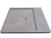  Travertin Classique Beige Bac a Douche 140 x 110 x 10 cm 