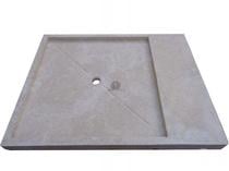 Travertin Classique Beige Bac a Douche 140 x 110 x 10 cm