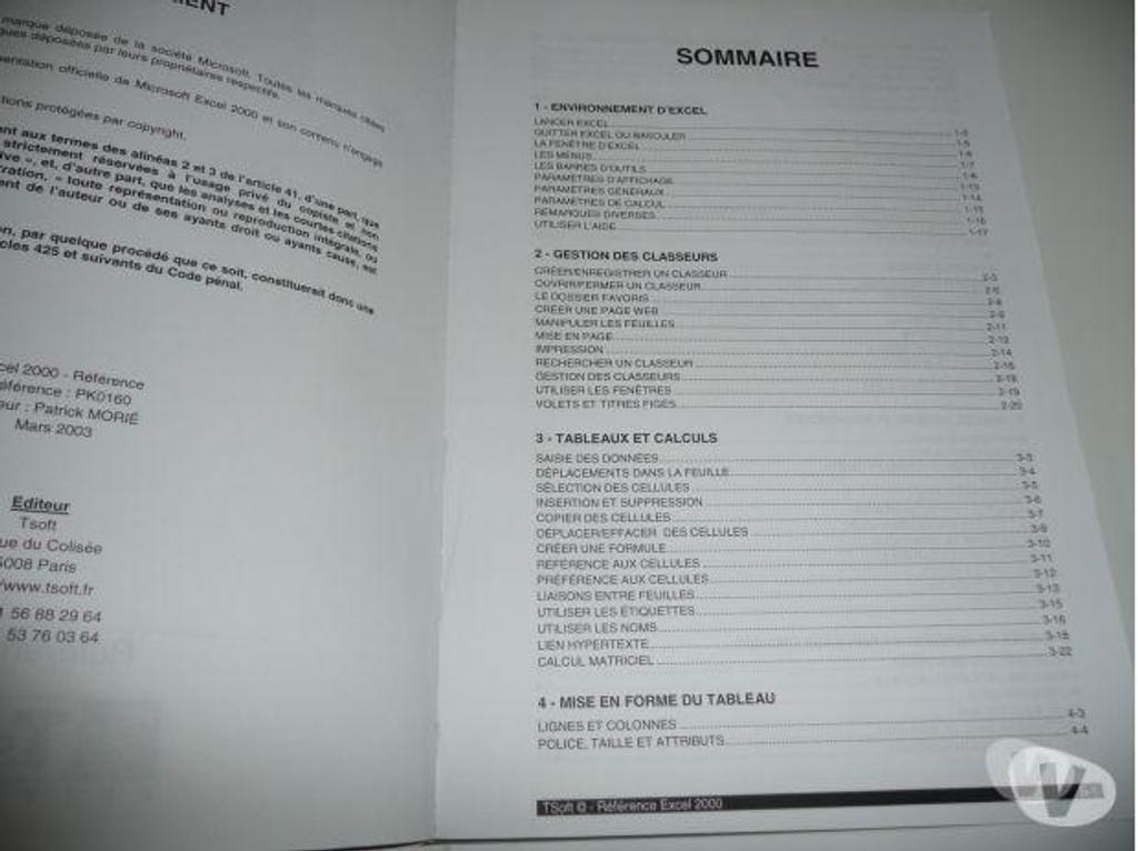 Livres occasion Seine-et-Marne Meaux - 77100 - Photos Vivastreet MANUELS WORD 2002 et EXCEL 2000