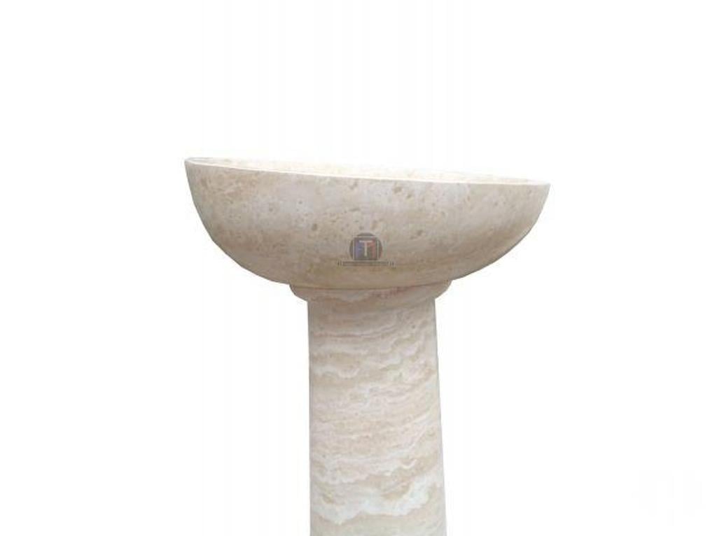  Bouches-du-Rhône Lancon Provence - 13680 - Photos Vivastreet Travertin Classique Beige Piédestal Vasque Rond 450€ HT