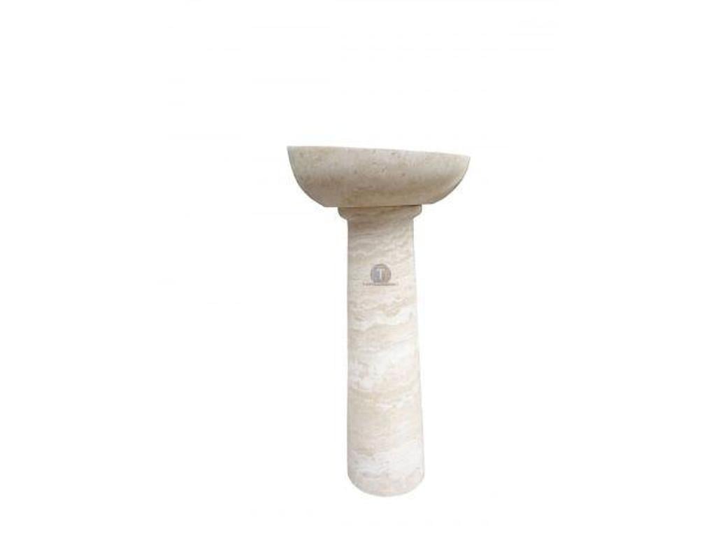  Bouches-du-Rhône Lancon Provence - 13680 - Photos Vivastreet Travertin Classique Beige Piédestal Vasque Rond 450€ HT