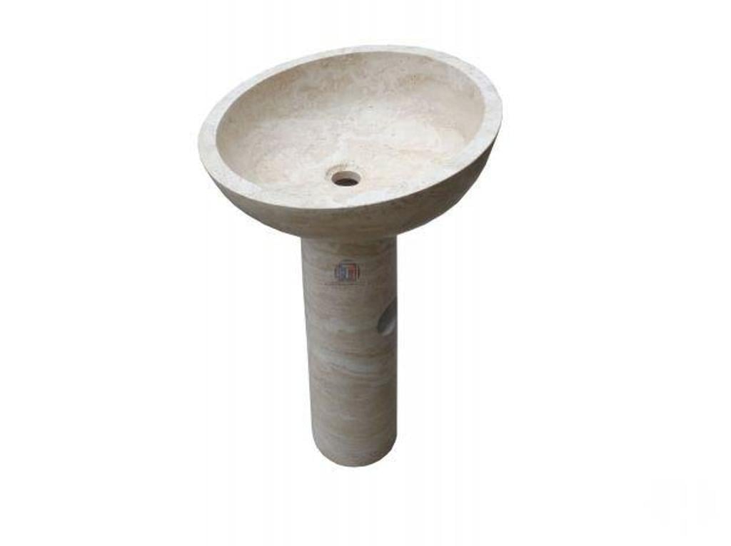  Bouches-du-Rhône Lancon Provence - 13680 - Photos Vivastreet Travertin Classique Beige Piédestal Vasque Rond 450€ HT