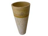 Travertin Jaune Piédestal Vasque Strie 500€ HT Lot