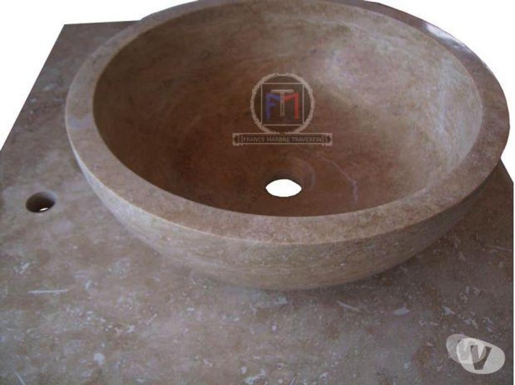  Bouches-du-Rhône Lancon Provence - 13680 - Photos Vivastreet Travertin Classique Plan Vasque 100 x 60 x 3 cm à 300€ HT 