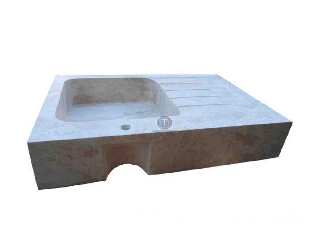  Bouches-du-Rhône Lancon Provence - 13680 - Photos Vivastreet Travertin Évier 1 Bac avec Égouttoir 90 x 60 x18cm à 550€HT