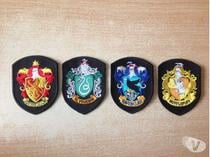 lot de 4 écussons patches harry potter