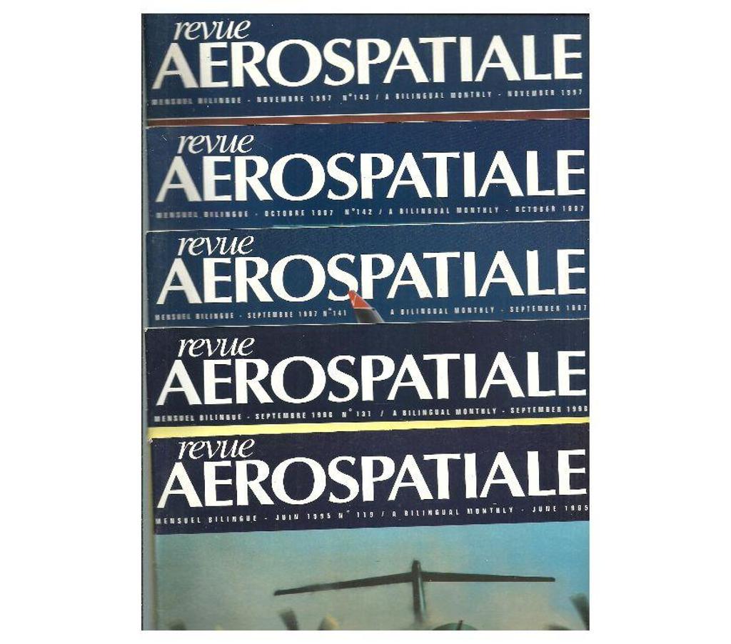 Livres occasion Tarn-et-Garonne Montauban - 82000 - Photos Vivastreet Lot de 5 - REVUE AEROSPATIALE mensuel bilingue - n° 119 -131