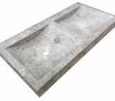Travertin Gris Évier 2 Bac 100x50x10 cm Adoucie 650€ HT