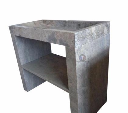 Bricolage - Jardin - Outillage Lancon Provence Bouches-du-Rhône - Photos Vivastreet Travertin Gris Evier 100x50 cm 1 Bac Sur Pieds 1000€ HT/lot