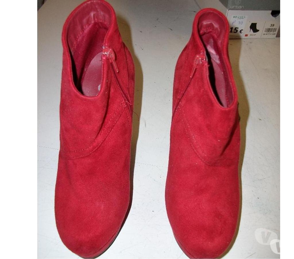 Chaussures Bas-Rhin Bouxwiller - 67330 - Photos Vivastreet Bottines Rouge Vermillon talons 13 cm pt 39 à 12 €