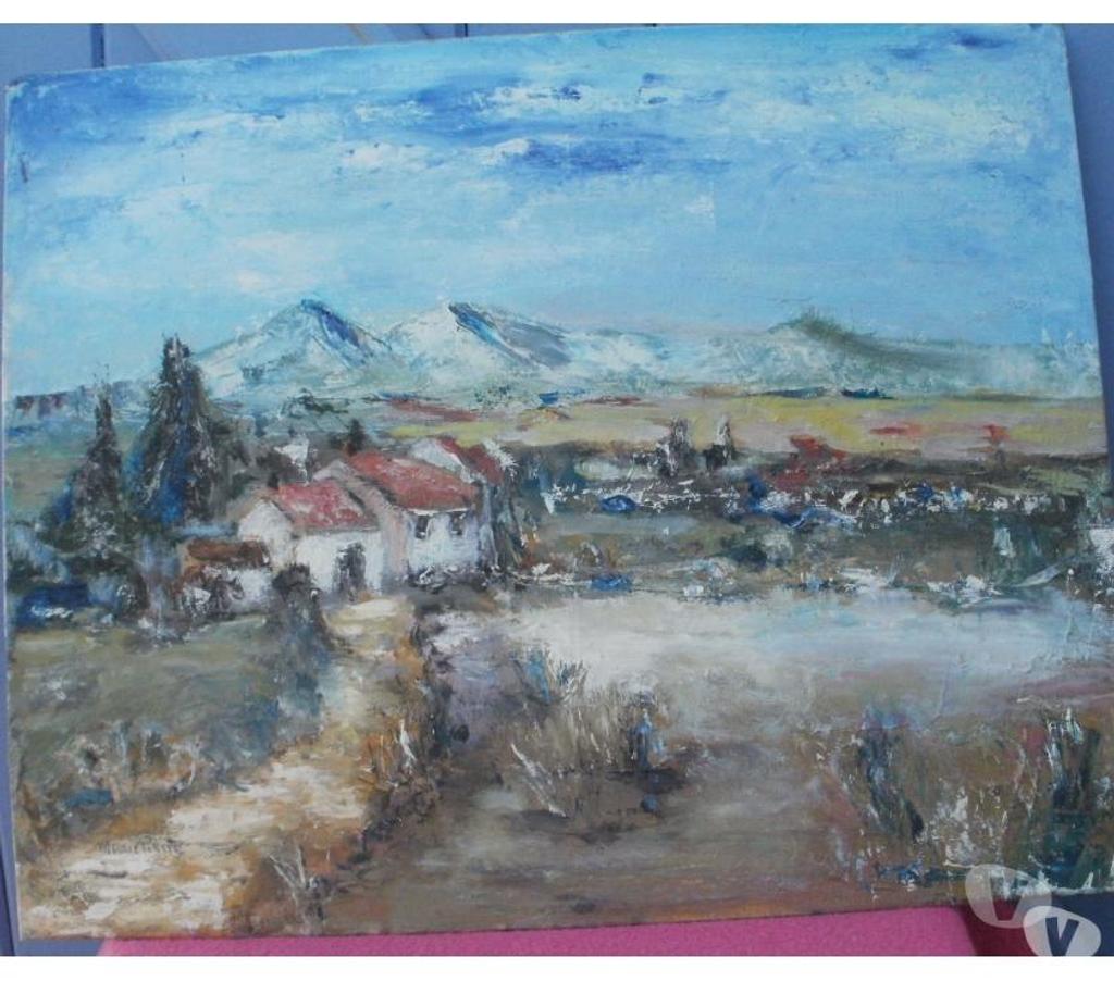 Décoration - art Tarn-et-Garonne Montauban - 82000 - Photos Vivastreet Huile sur carton toilé signée Ferme au bas de la montagne 33