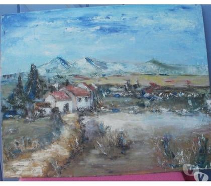 Décoration - art Montauban Tarn-et-Garonne - Photos Vivastreet Huile sur carton toilé signée Ferme au bas de la montagne 33