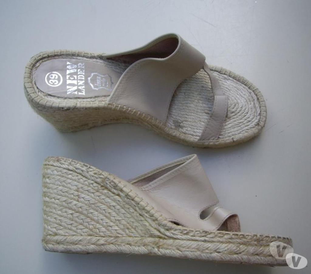 Chaussures Bas-Rhin Bouxwiller - 67330 - Photos Vivastreet Espadrilles entredoigts Beige talons compensés pt 39-40
