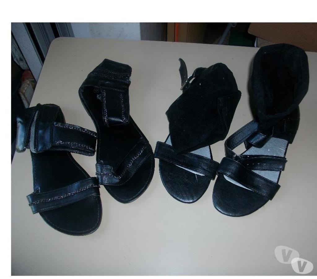 Chaussures Bas-Rhin Bouxwiller - 67330 - Photos Vivastreet ¨Paires de Sandales montantes Noir pt 38 neuves- à 5 €