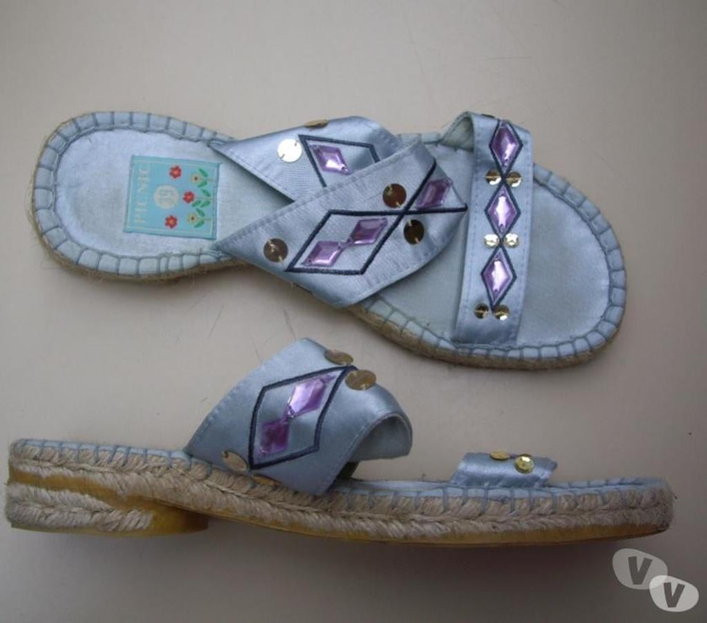Chaussures Bas-Rhin Bouxwiller - 67330 - Photos Vivastreet Mules-Espadrilles Gris Perlés pt 39 à 4 €