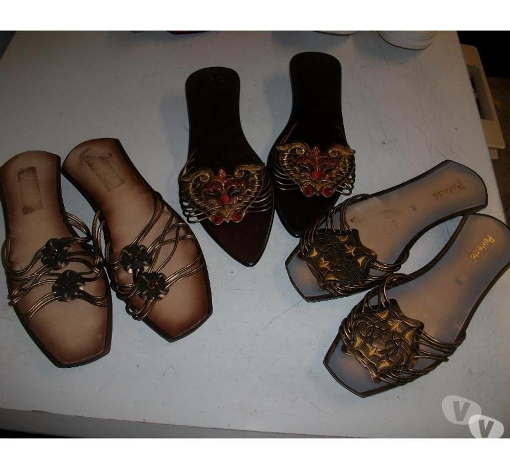 Chaussures Bas-Rhin Bouxwiller - 67330 - Photos Vivastreet Paires de Mules Brun Imprimés pt 38 à 4 € + 5 €