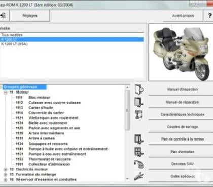 Accessoires moto d'occasion Bourg St Andeol Ardèche - Photos Vivastreet BMW K 1200 LT FL apres 2004 - Fr.