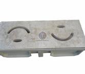 Travertin Grille clss Mi - Rond Rainure 19 x 50 x 3 cm 
