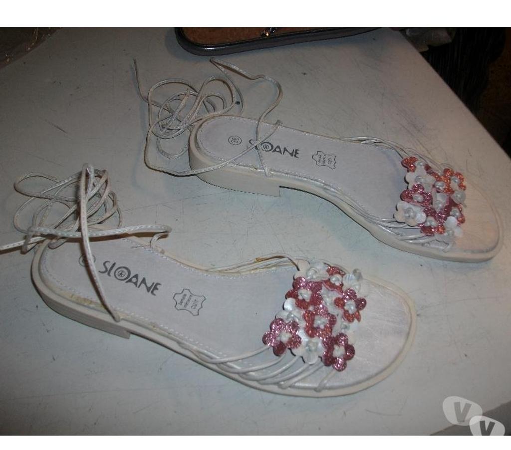 Chaussures Bas-Rhin Bouxwiller - 67330 - Photos Vivastreet Sandales spartiates Blanc Fleuri Rose pt 38-neuves-