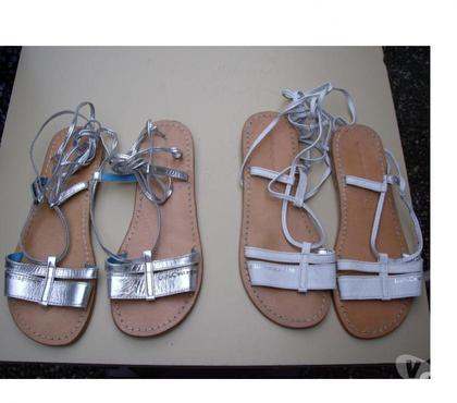 Chaussures et bottes occasion Bouxwiller Bas-Rhin - Photos Vivastreet Sandales spartiates Argentés pt 39 à 5 €