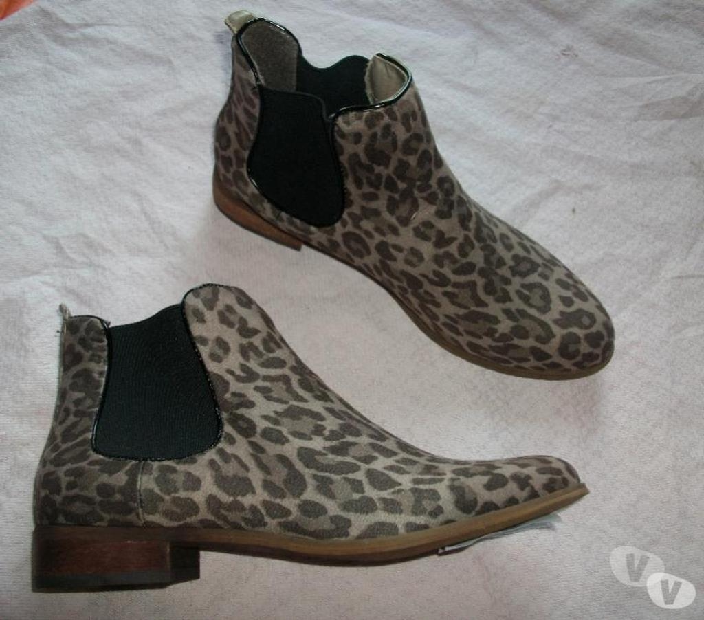 Chaussures Bas-Rhin Bouxwiller - 67330 - Photos Vivastreet Bottillons Imprimé Léopard Brun pointure 37 -neufs- à 5 €