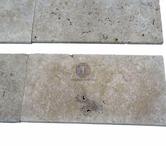 Travertin Margelle 30,5 x 61 x3 cm Antique rustique 9€ HT