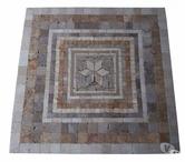 Travertin Mixte Rosaces 80 x 80 cm Antique Rustique 150€ HT
